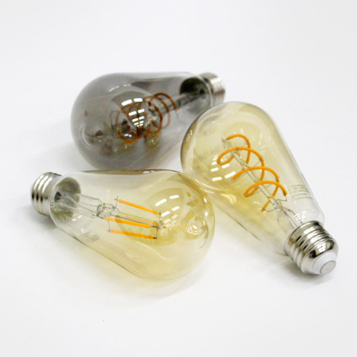 더쎈 LED 에디슨 램프 ST64/스파이럴 4W E26